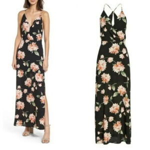 chinese dress ladies Espinoza Surplice Maxi Dress  L I V D